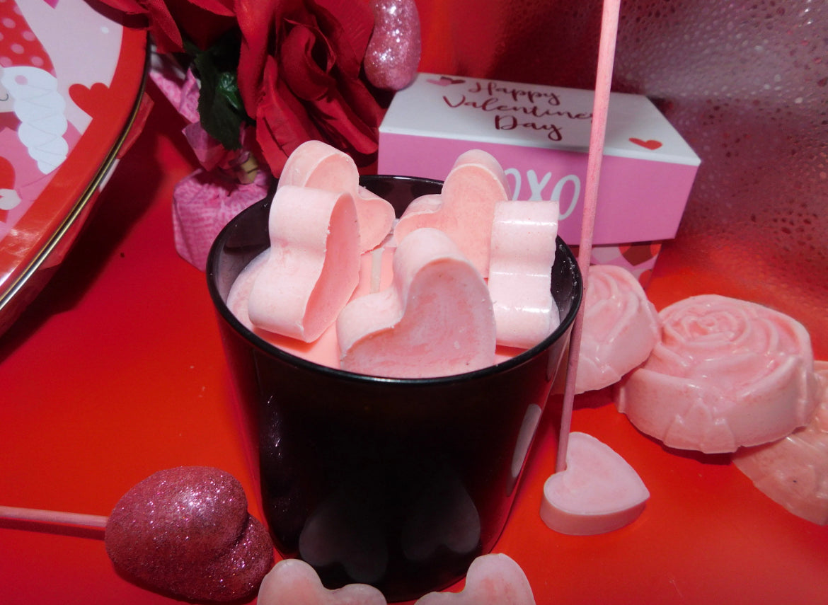 Valentine's Day Edition "Hearts 4 MY Heart" Candle and Wax Melt Set